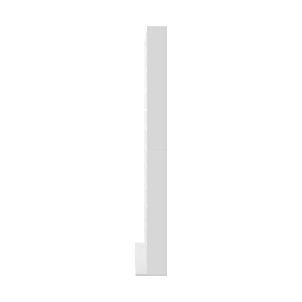 Adjustable White Media Display Shelf for 1044 CDs/DVD