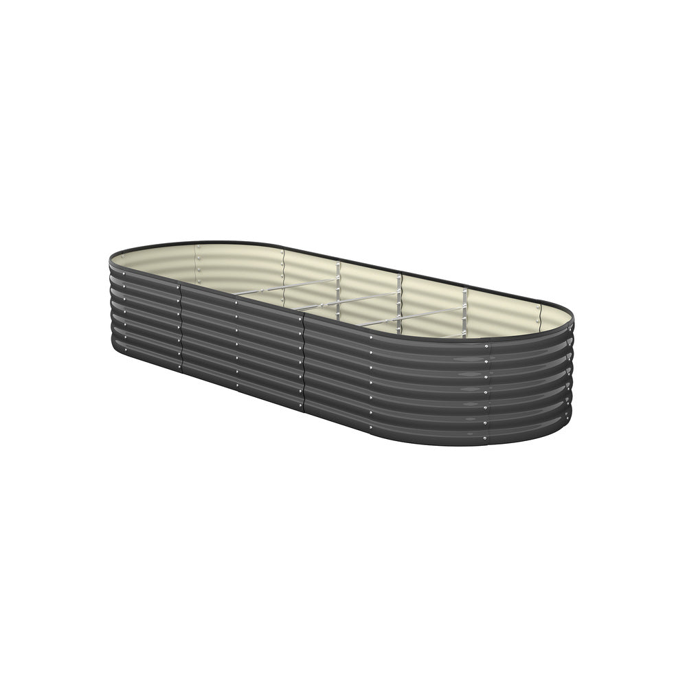 Raised Garden Bed Galvanized Steel 2pcs