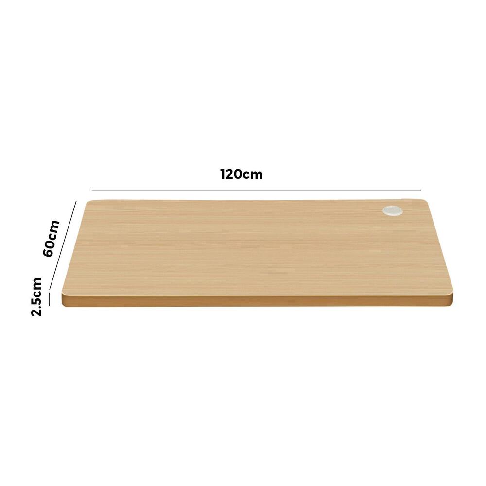 Oak Standing Desk Top with Drilled Hole 120x60cm