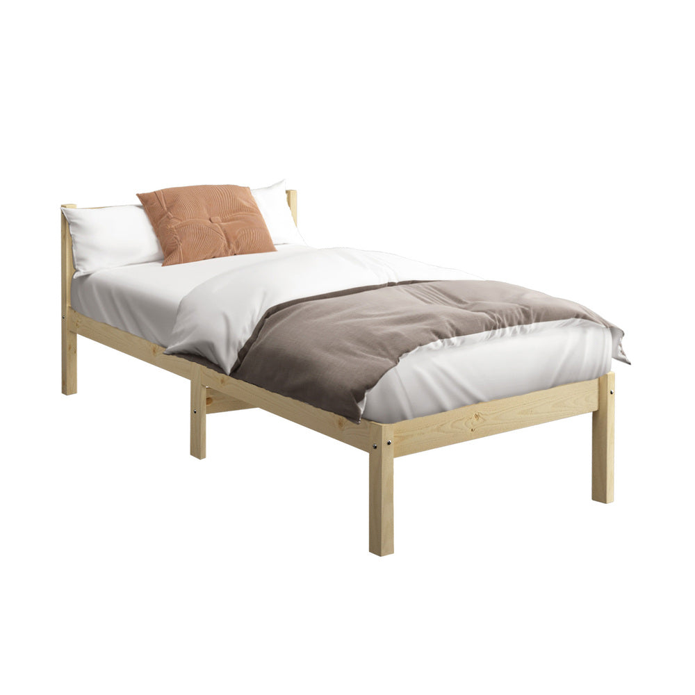 Single Size Wooden Bed Frame for Kids