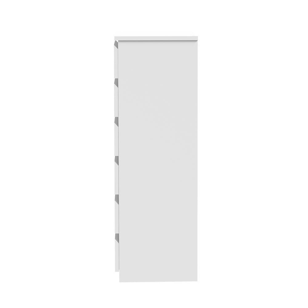 6 Lowboy Chest of Drawers Handle Free White