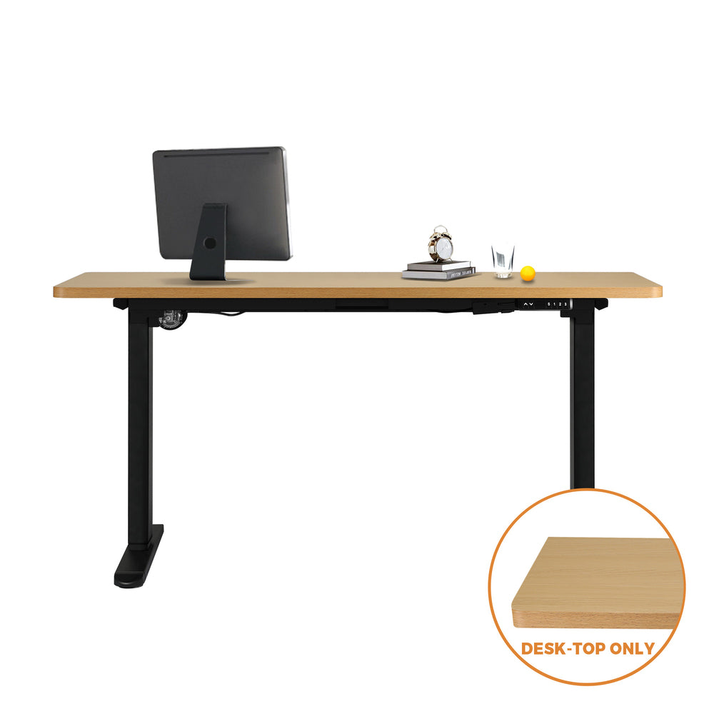 Standing Desk Top with Drilled Hole Oak 160 by 75 cm