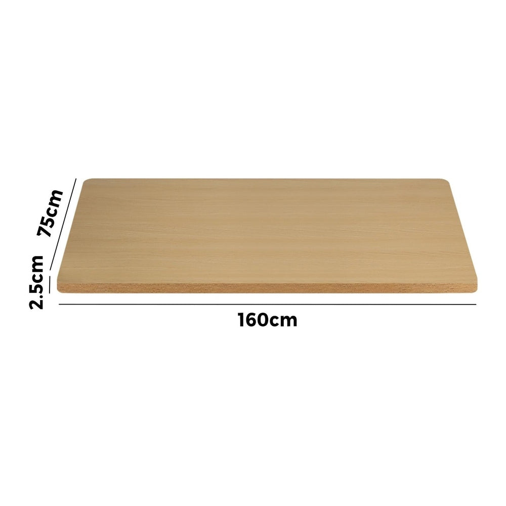 Standing Desk Top with Drilled Hole Oak 160 by 75 cm