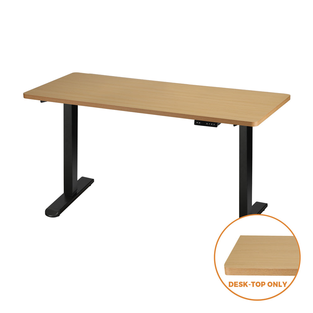 Standing Desk Top with Drilled Hole Oak 160 by 75 cm