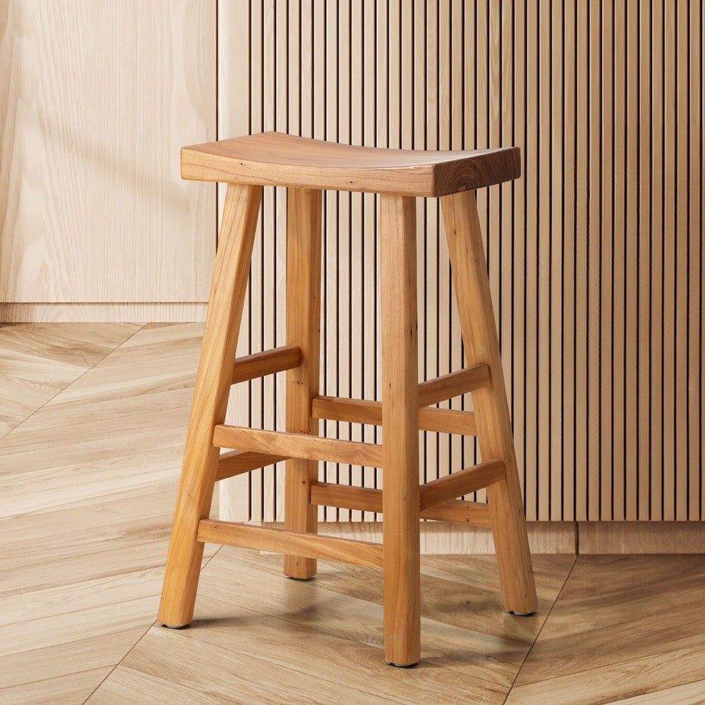 Wooden Counter Height Bar Stools Natural