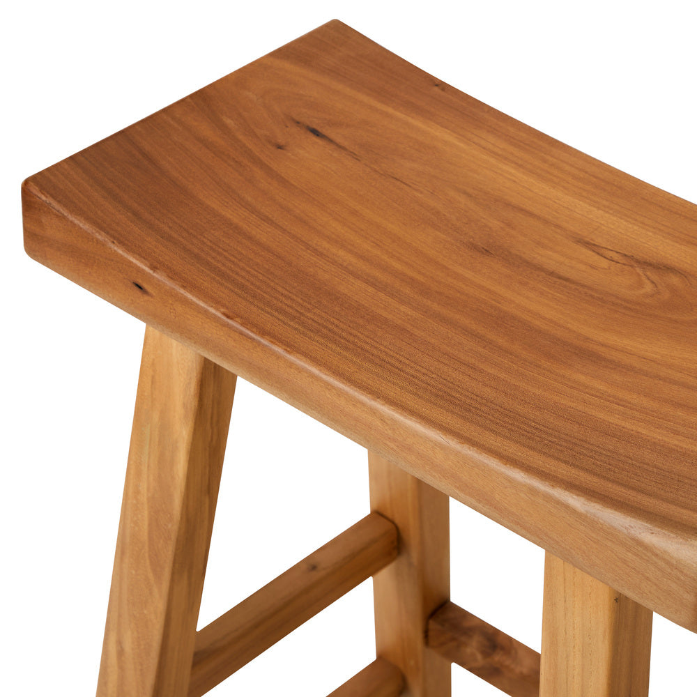 Wooden Counter Height Bar Stools Natural