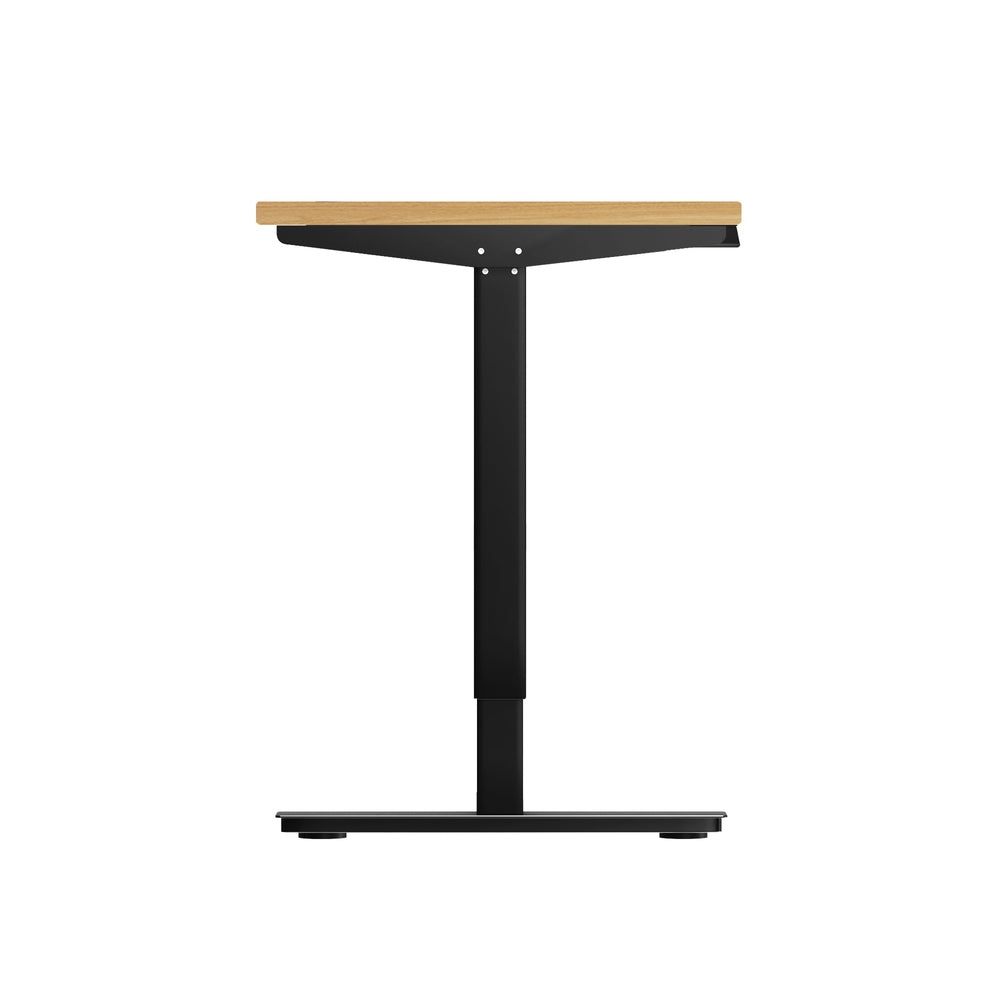 Electric Standing Desk Single Motor Black Oak 150 cm