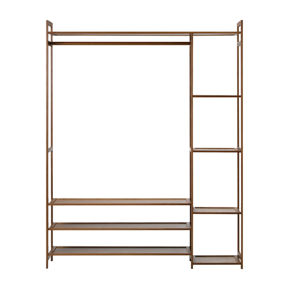Open Wardrobe with Eight Display Shelves