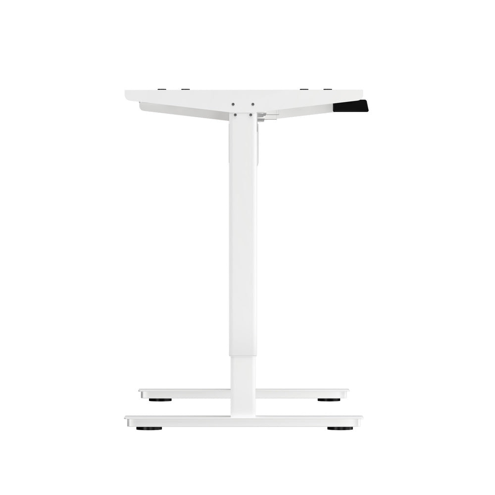 Adjustable Standing Desk Frame Single Motor White