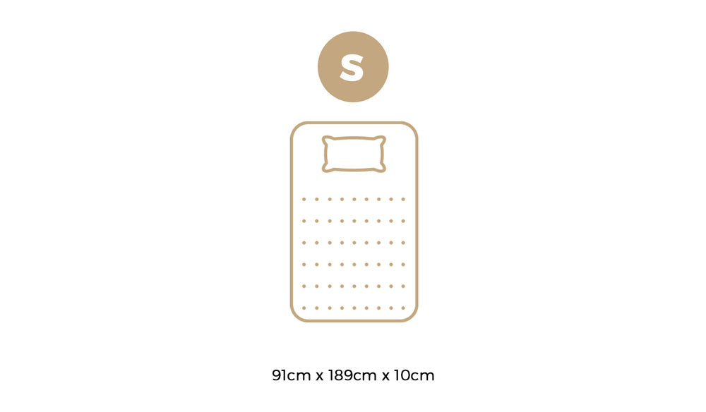 Memory Foam Mattress Topper Single Cool Gel 10 cm