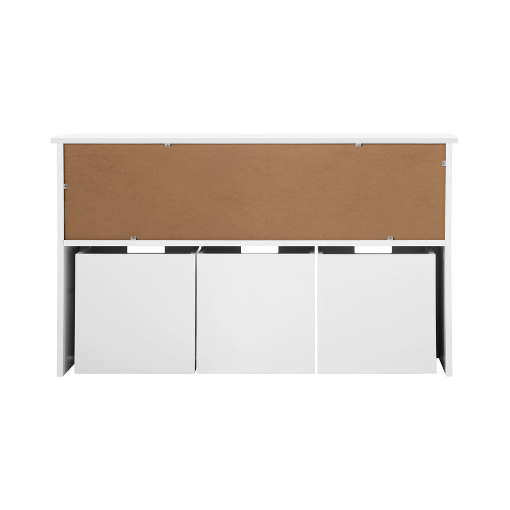 Kids Wooden Storage Cabinet with Portable Box