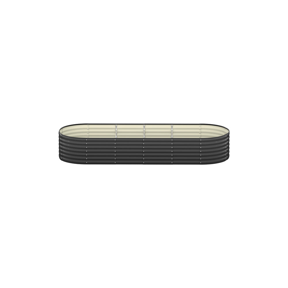 Raised Garden Bed Oval Galvanized Steel