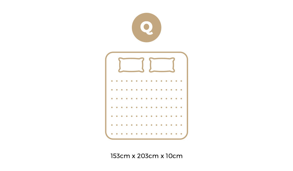 Memory Foam Mattress Topper Reversible Cool Gel Queen
