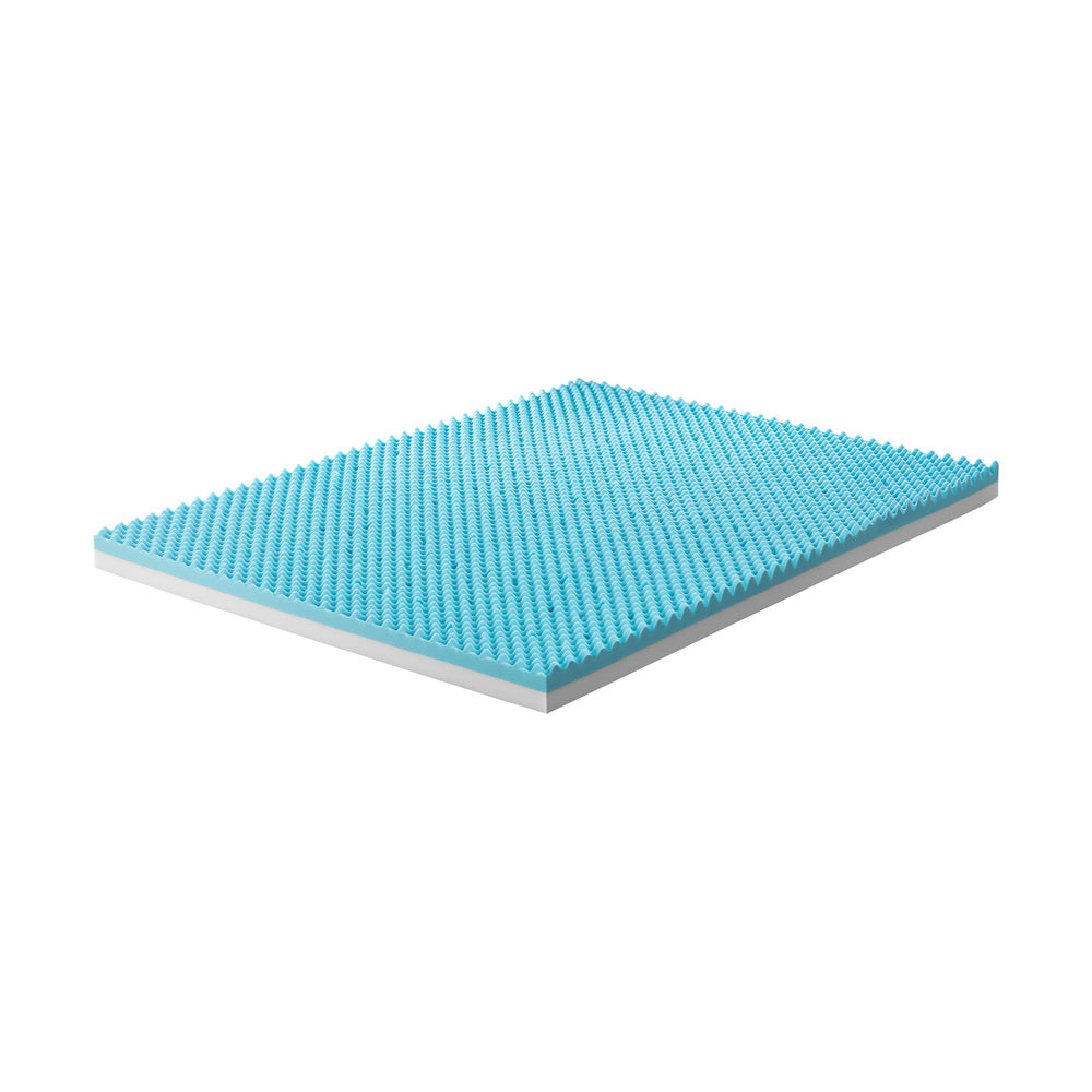 Memory Foam Mattress Topper Reversible Cool Gel Queen