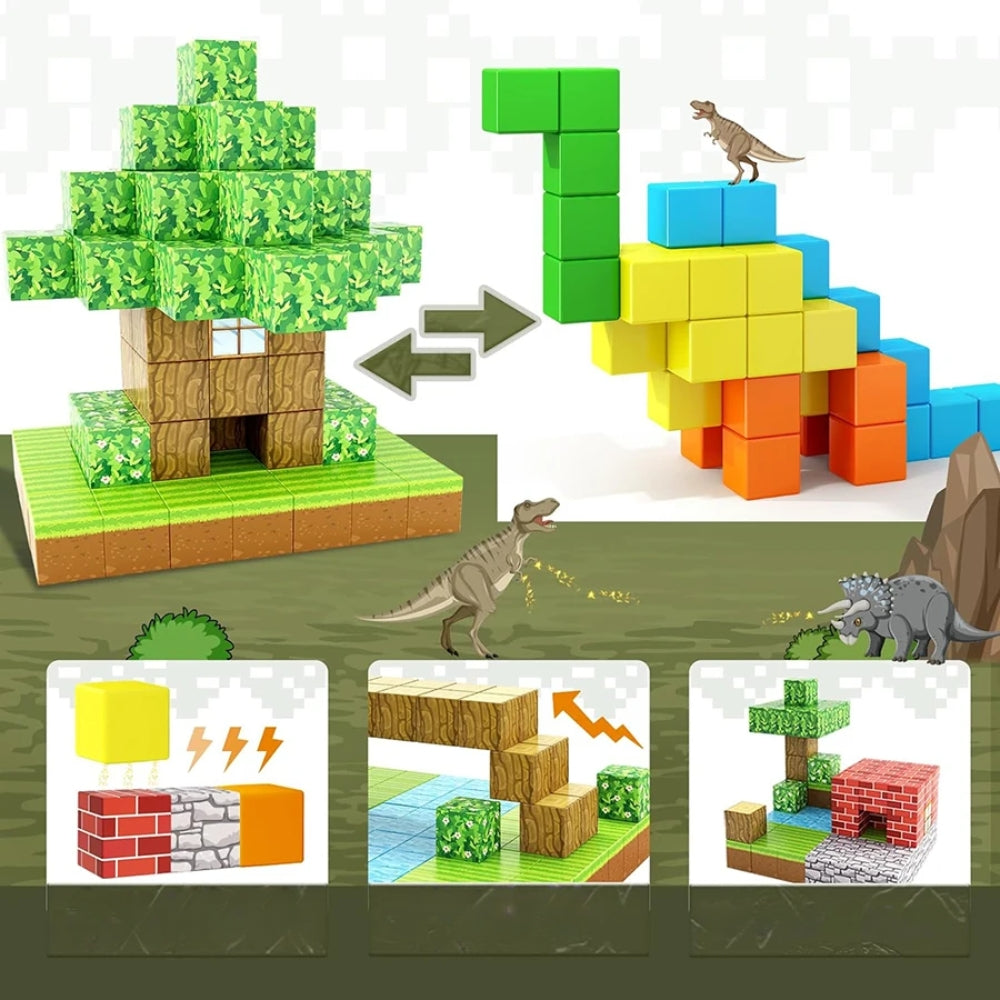 Build A Magnet World Edition Magnetic Cubes Construction