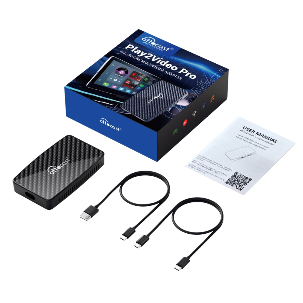 OTTOCAST Play2Video Pro Wireless Car Play Android Auto Adapter