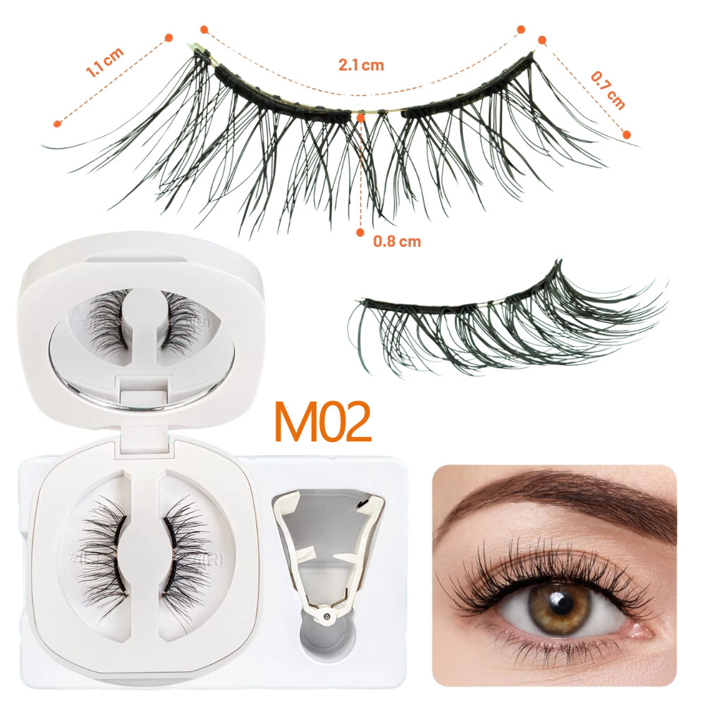 Reusable Natural Look 3D Lashes Soft Magnetic Eyelashes