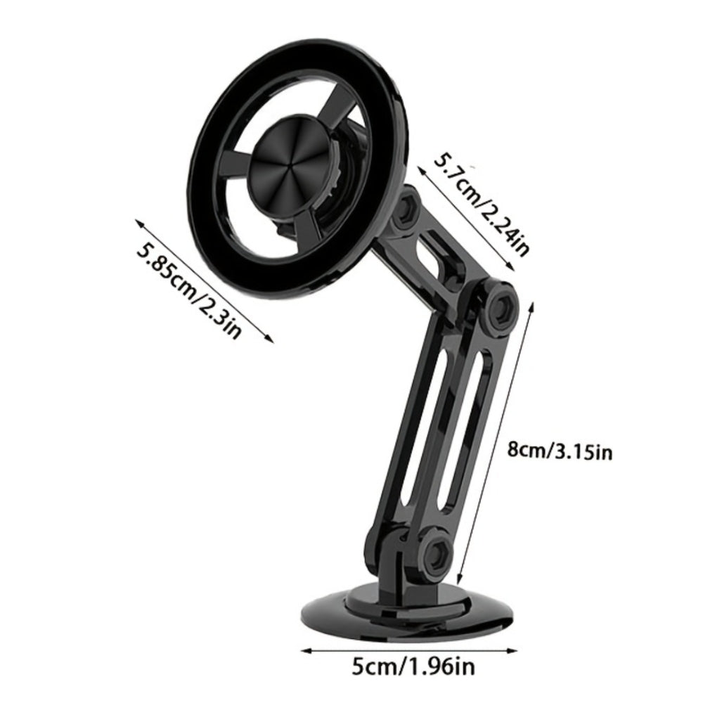 Rotatable Foldable Metal Magnetic Car Phone Holder