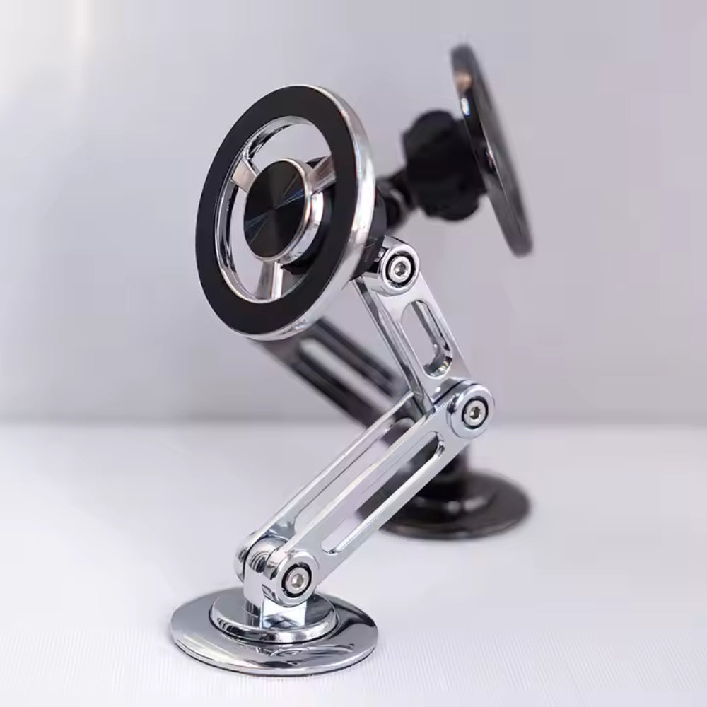 Rotatable Foldable Metal Magnetic Car Phone Holder
