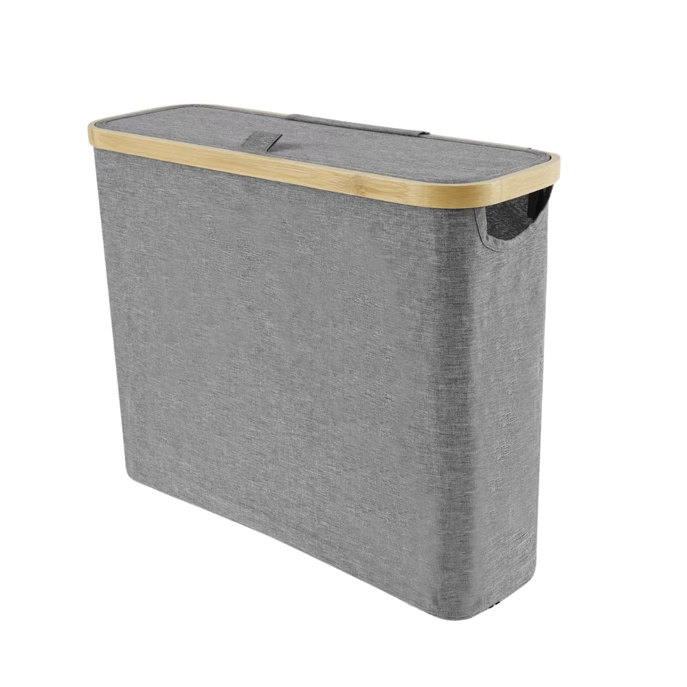 Large Capacity Toilet Rolls Paper Storage Basket with Lid for Bathroom Organizer