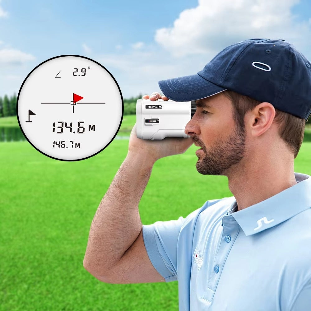 Rechargeable Golf Laser Rangefinder 6X Monocular Telescope Range Finder
