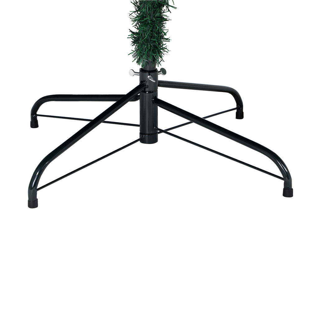 6FT Green Christmas Tree with LED Lights and Pine Cones Decorations