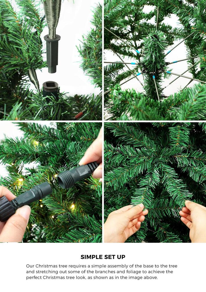 6FT Green Christmas Tree with LED Lights