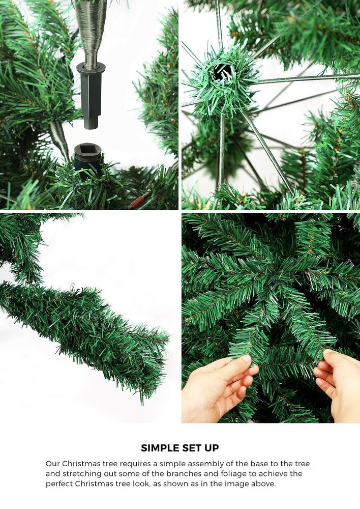 7FT Green Christmas Tree with 1000 Tips