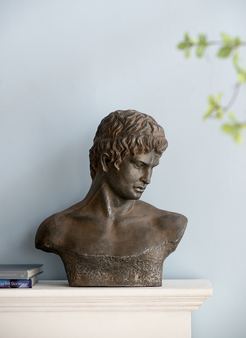 Atticus Bust Statue 57cm Antique Weathered Finish Classical Sculpture