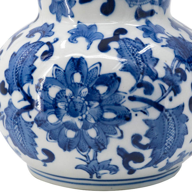 Ming Luxe Decorative Jug 20cm Blue & White Porcelain Asian Design