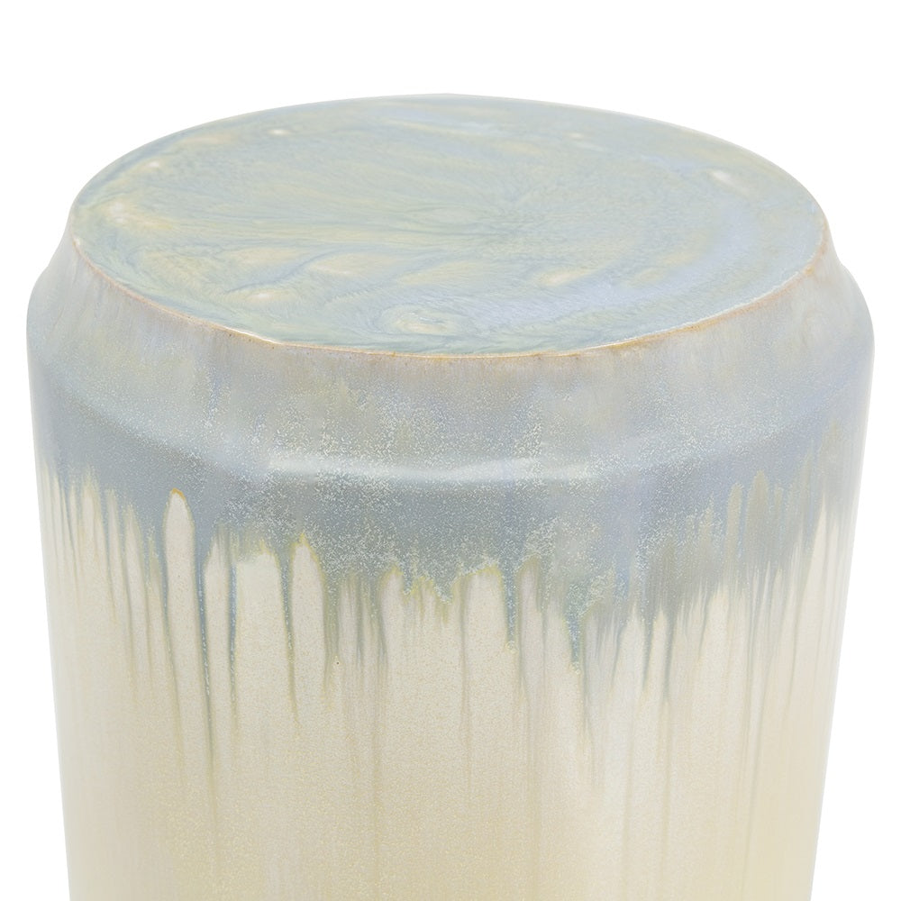 Florence Reactive Glaze Ceramic 46 cm Stool Versatile Accent Seat