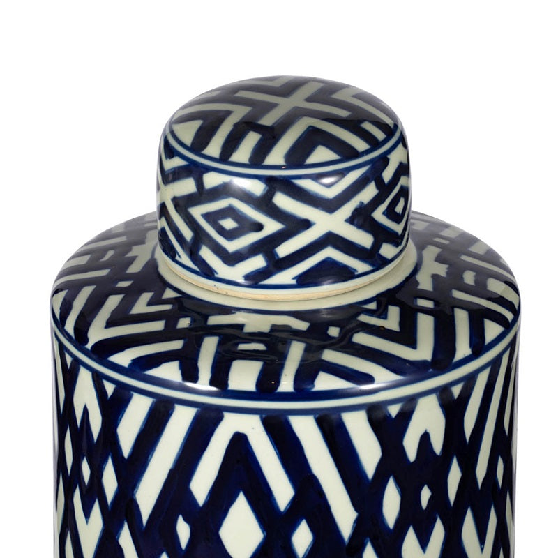 Carlyle Large Porcelain Lidded Jar Home Decorative Storage Container