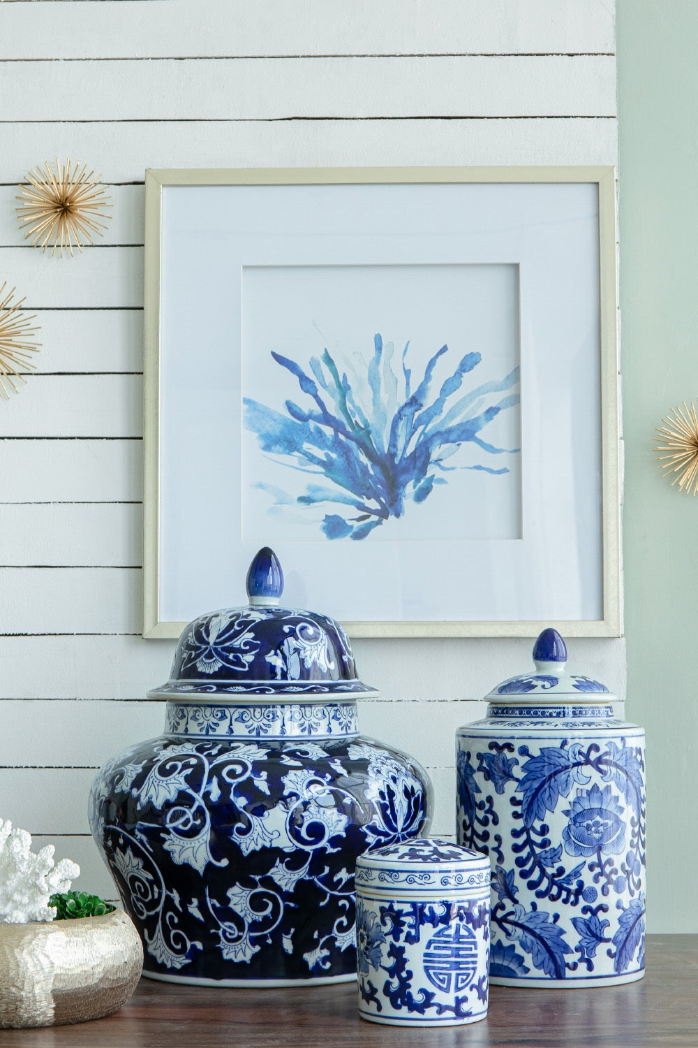 Indra Large Porcelain Jar with Lid Decorative Storage Container