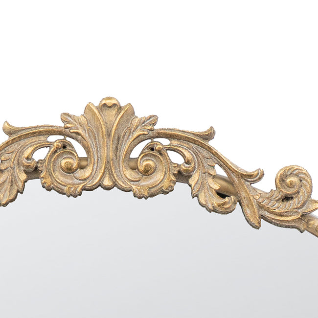 Baroque Gold Round Mirror Large 91cm Decorative Wall Mirror Elegant Frame