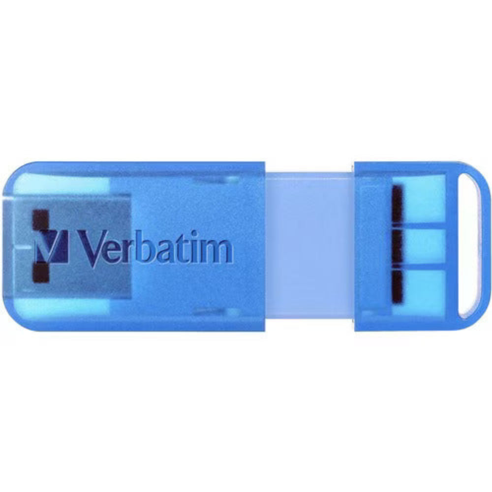 Verbatim 32GB Store n Go PopUp USB 2.0 Drive 3 Pack 96GB Total Assorted Colours Capless Push Pull Slide Plug and Play