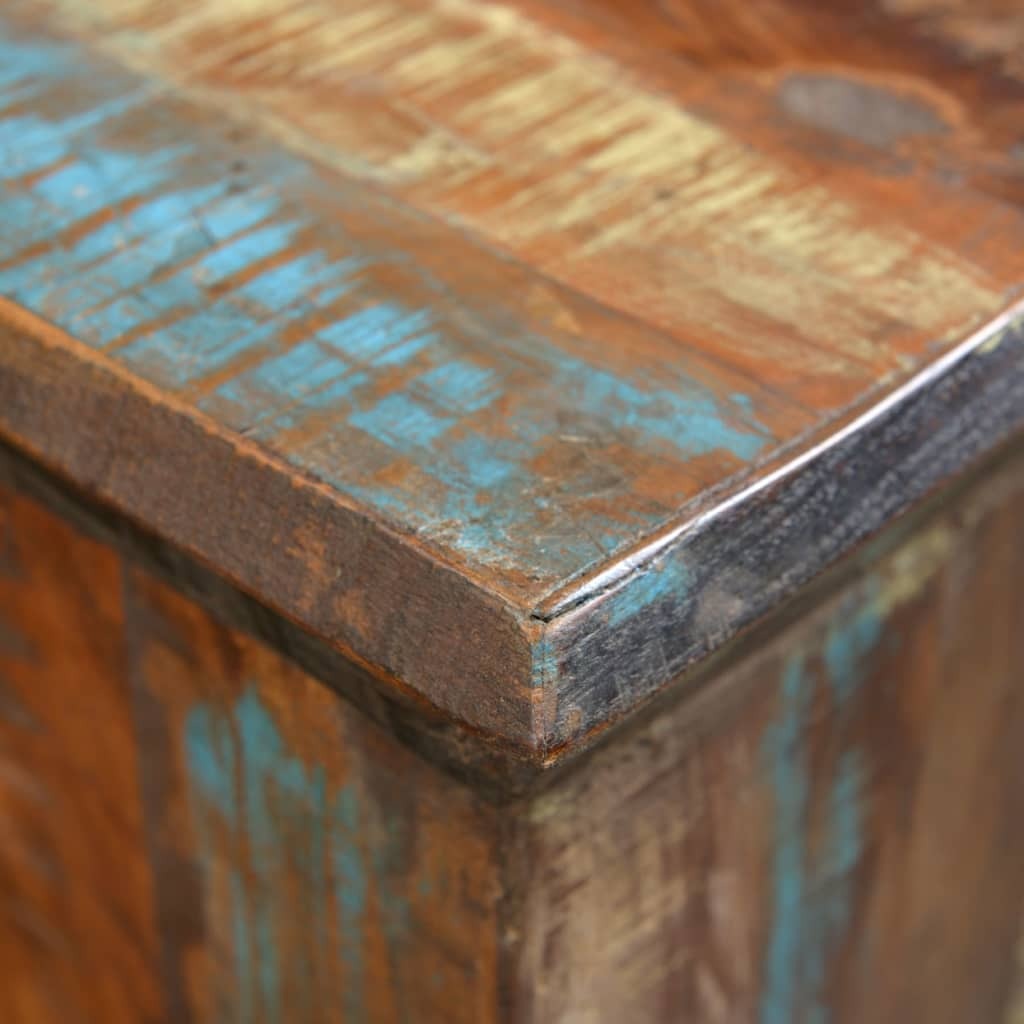 Stool Solid Reclaimed Wood Vintage Handmade Rustic Seat Unique Home Cafe