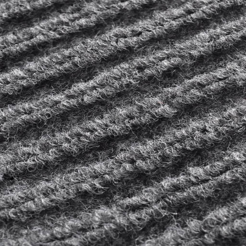 Door Mat Grey 90 x 60 cm PVC