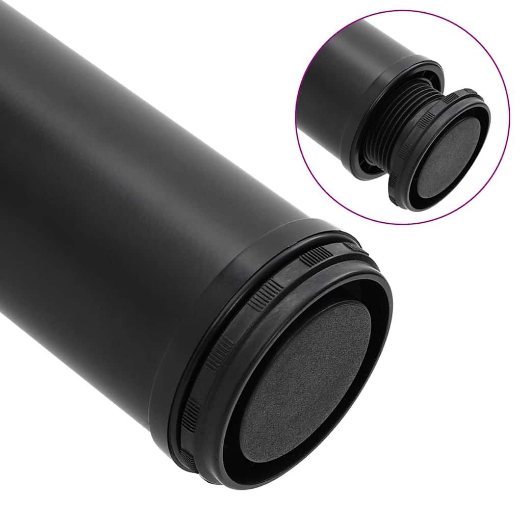 Adjustable Table Legs 4 pcs Black 1100 mm