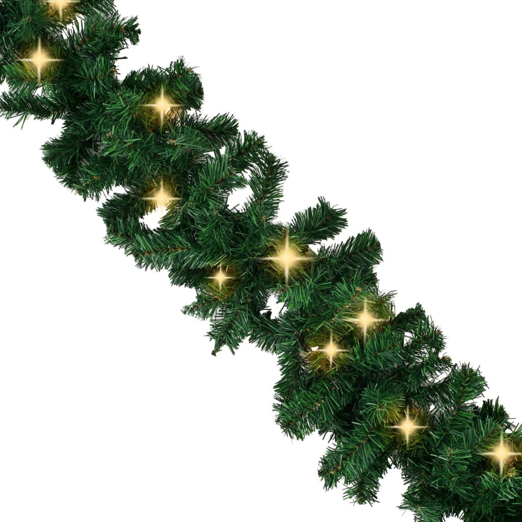 Christmas Garland with LED Lights 20 m