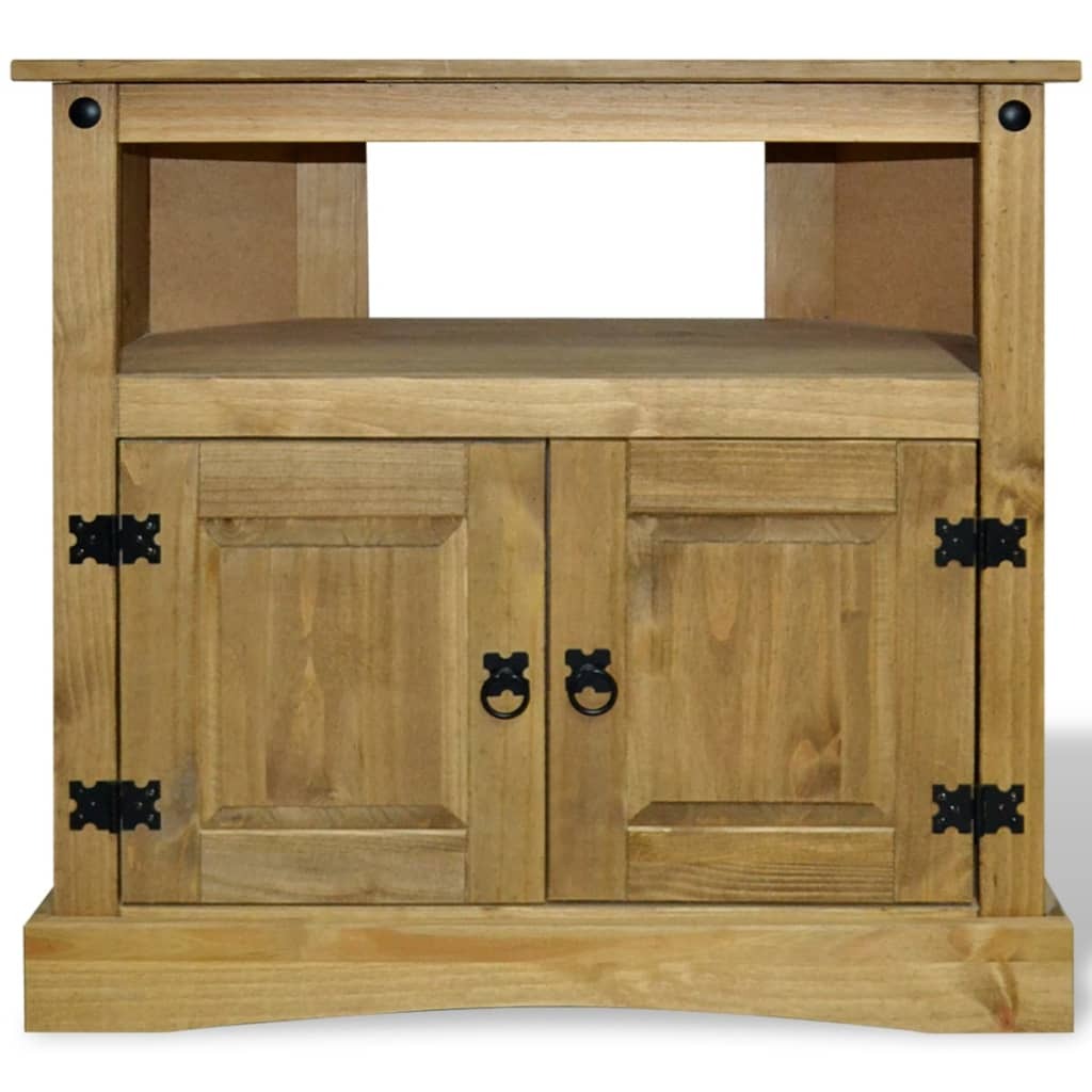 Corona Mexican Pine Console Table Solid Wood TV Cabinet Sideboard Rustic 80cm