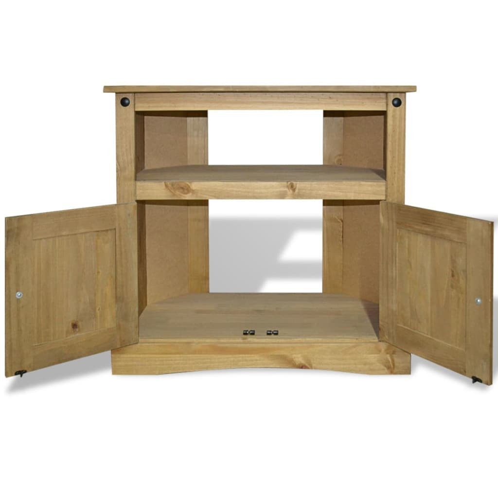 Corona Mexican Pine Console Table Solid Wood TV Cabinet Sideboard Rustic 80cm