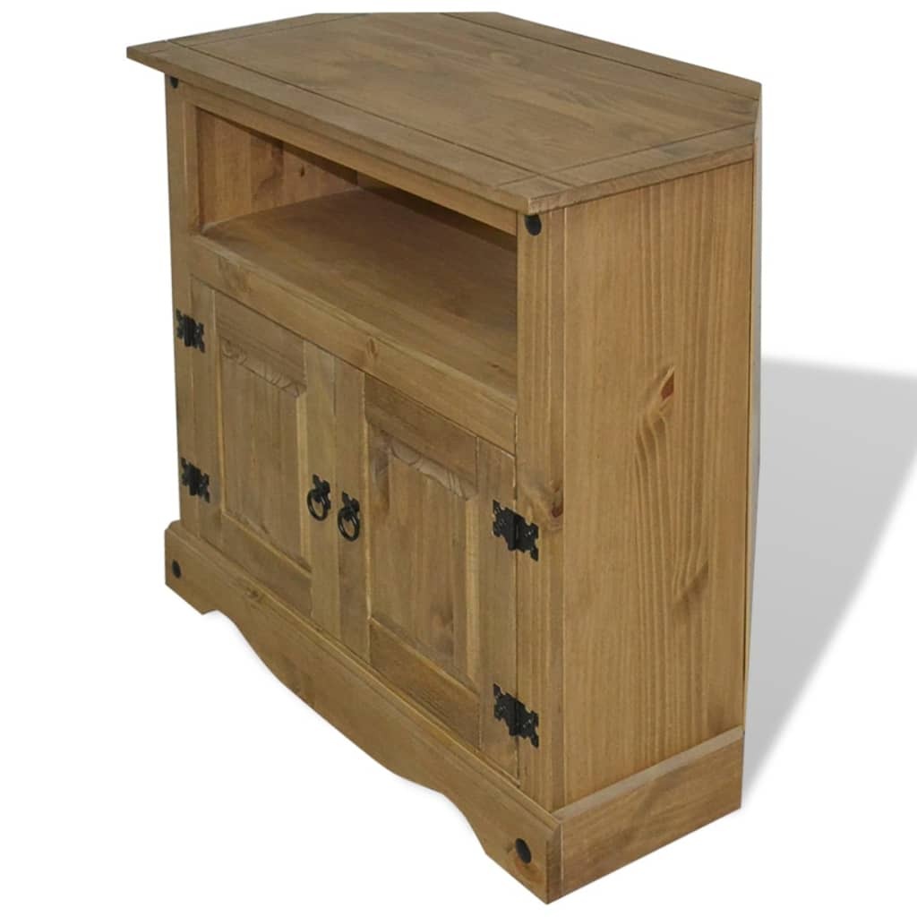 Corona Mexican Pine Console Table Solid Wood TV Cabinet Sideboard Rustic 80cm
