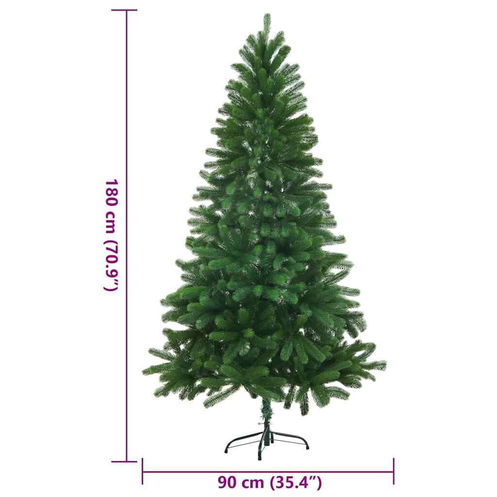 Artificial Christmas Tree Lifelike Needles 180 cm Green