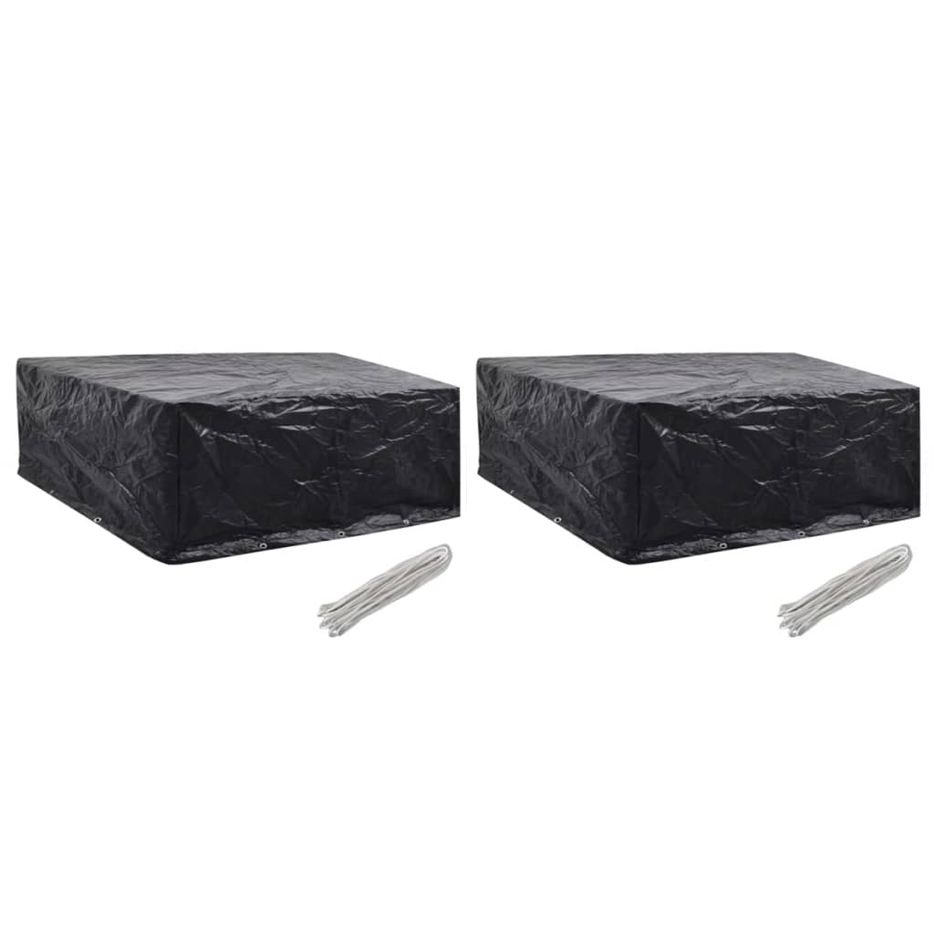 Garden Furniture Covers 2pcs Waterproof 260x260x90cm Rattan Set Protector UV