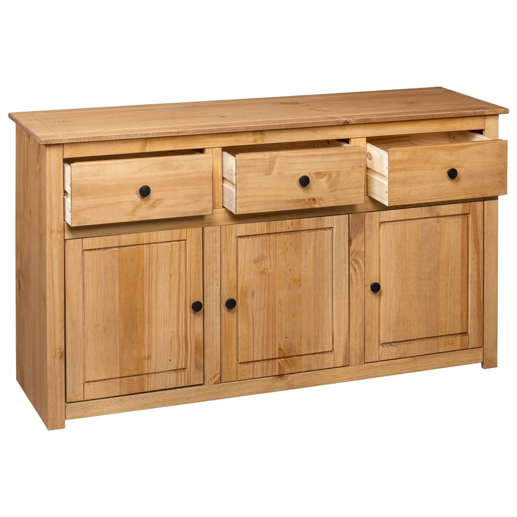 Sideboard Panama Range 3 Drawer 3 Door Solid Pine Wood Storage Cabinet