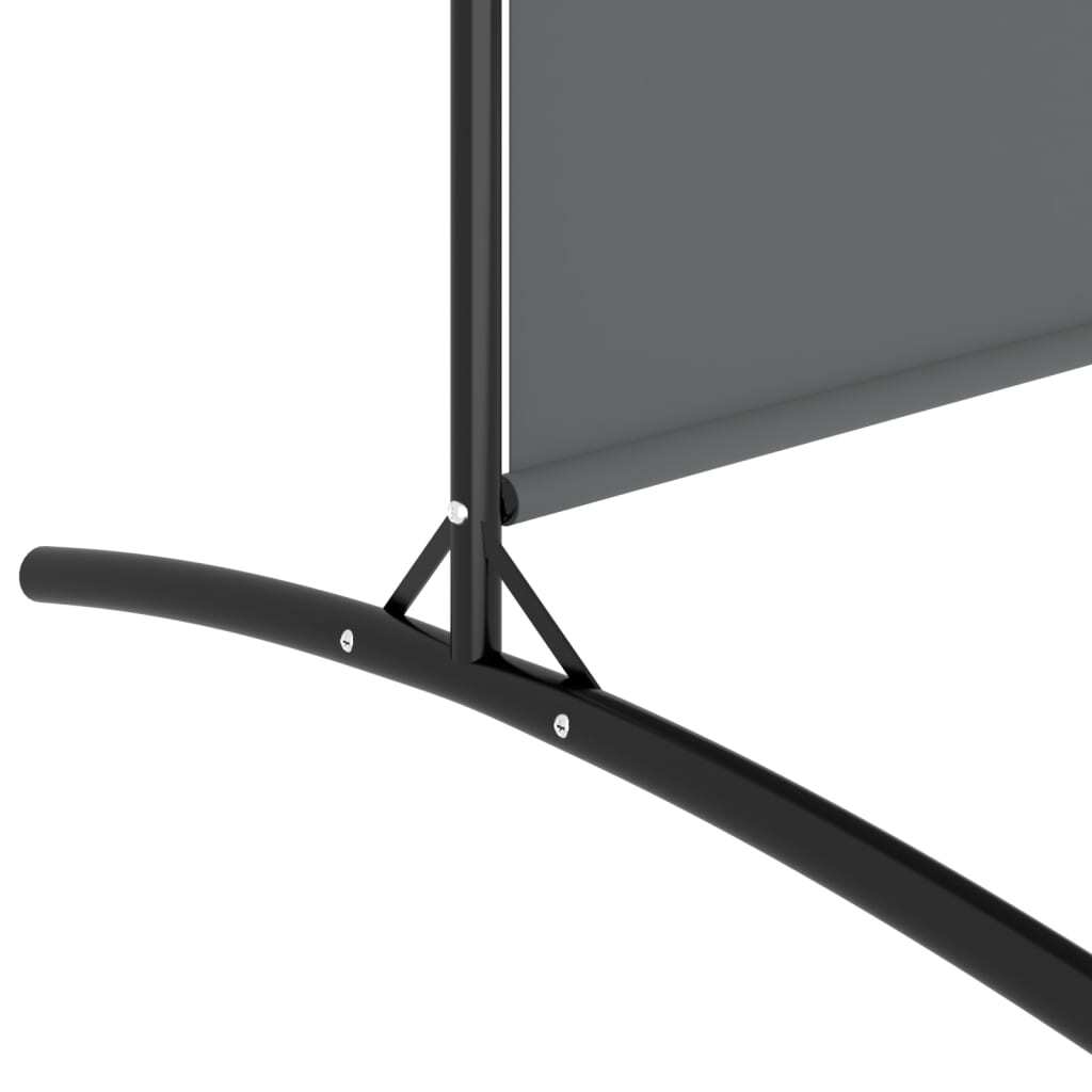 3-Panel Room Divider Anthracite 525x180 cm Fabric