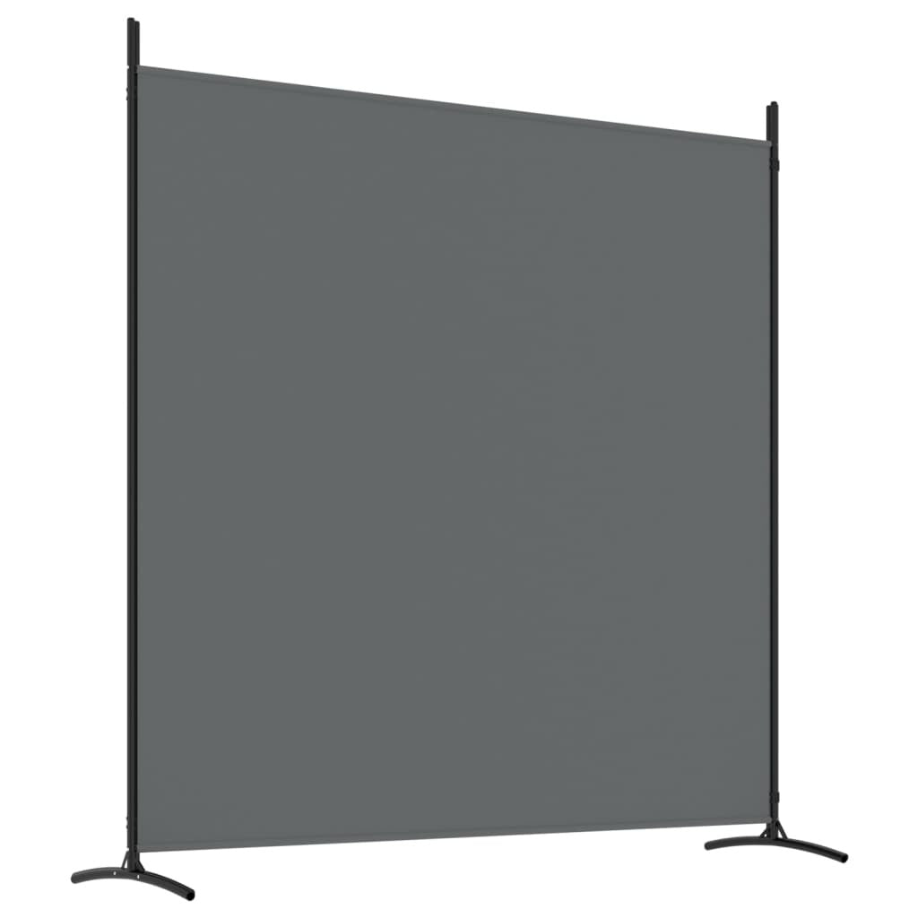 3-Panel Room Divider Anthracite 525x180 cm Fabric