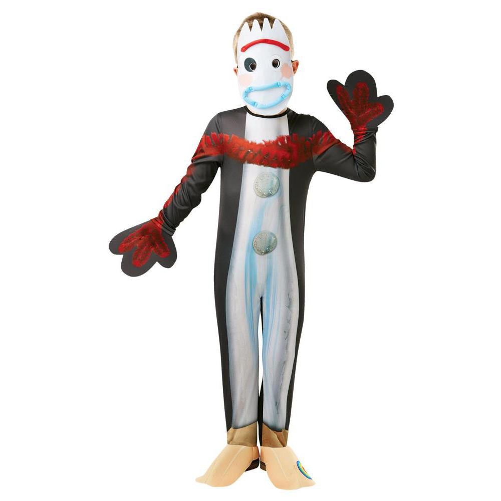 Forky Toy Story 4 Kids Costume with Printed Jumpsuit Gloves Mask and Foot Covers