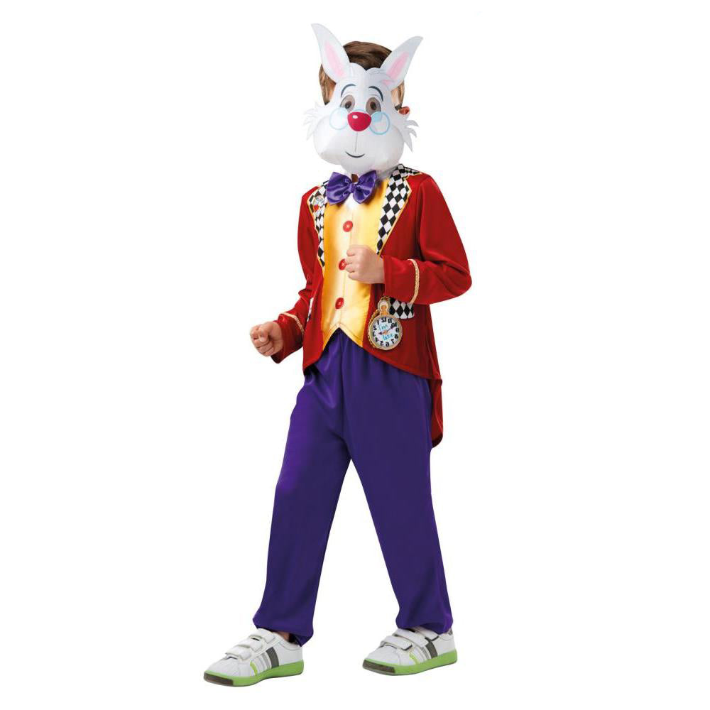 Disney Alice in Wonderland White Rabbit Costume for Kids with Mask