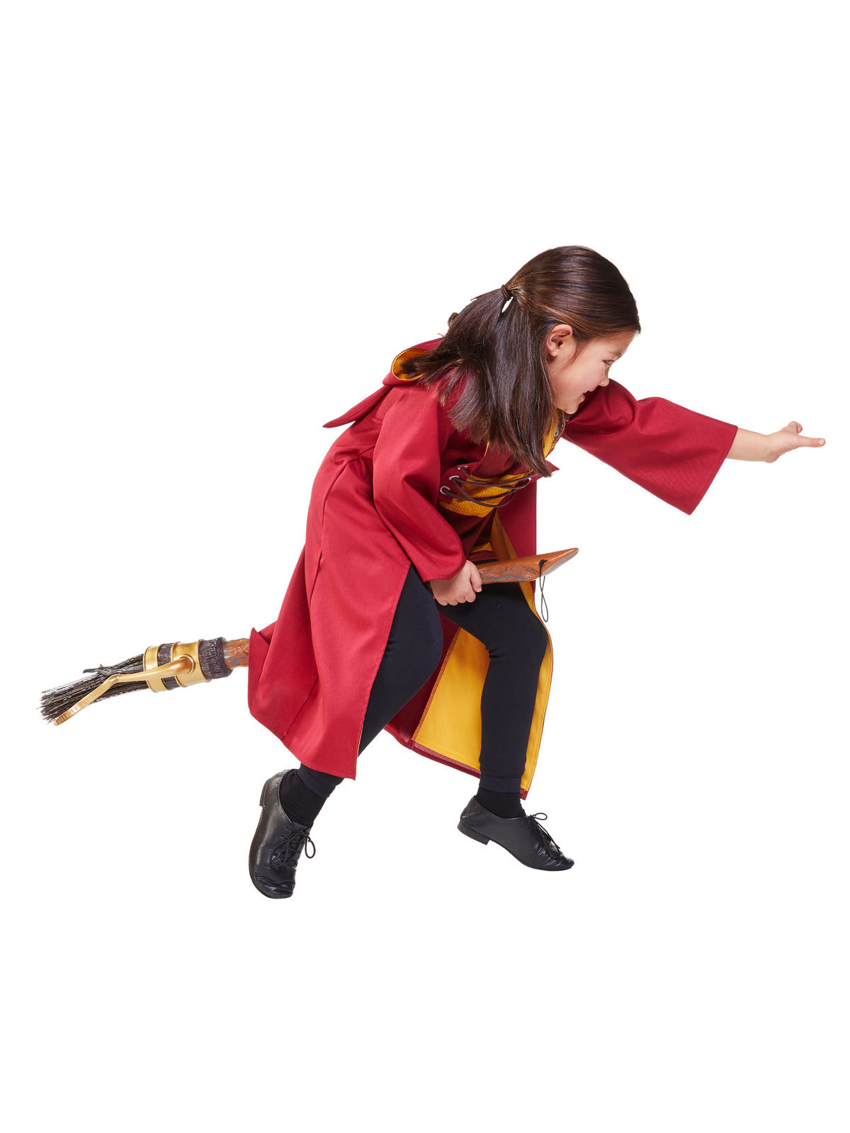 Harry Potter Gryffindor Quidditch Robe Costume with Hood and Emblem for Adults - Multi Colour